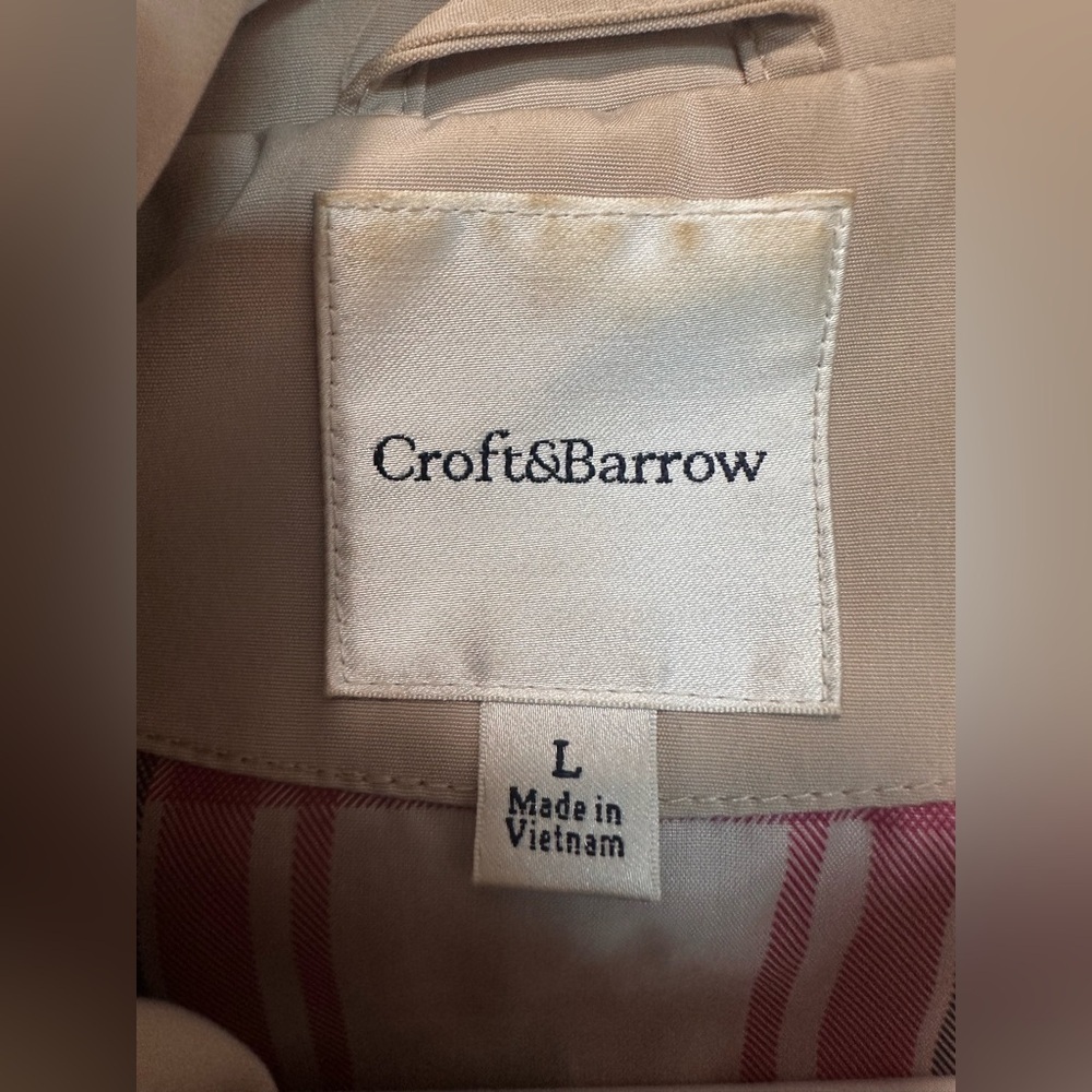 Croft & Barrow Red/Dark Pink Zip Up Hoodie‎ Jacket size L - Picture 4 of 7